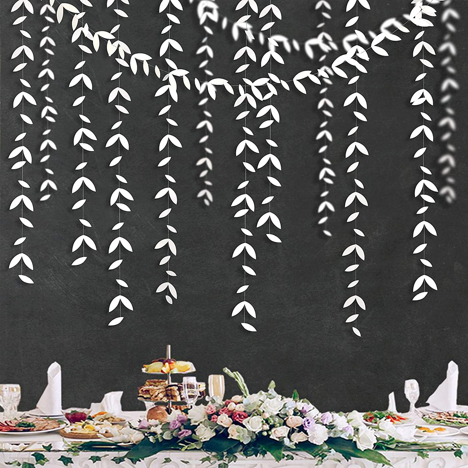 

Бумага Белые Сердца Гирлянды Любовь Сердце Баннер Серпантин для Свадьбы Девичник Девичник День Рождения Украшения Принадлежности