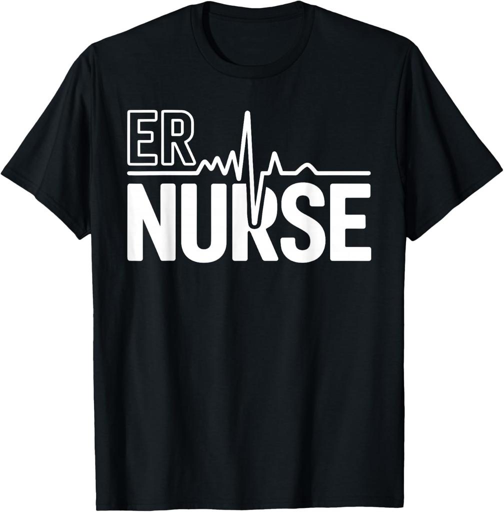 Cool Emergency Nurse Art for Men Women Emergency Room RN T-Shirt