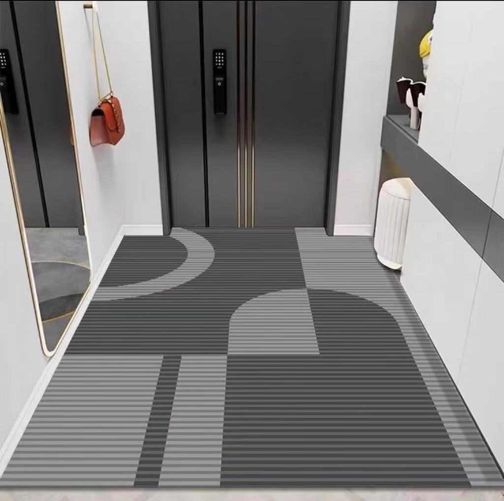 Light Luxury High Sense Entry Mat Door Mat Absorbent, Anti-slip and Wear-resistant Can Be Cleaned Bathroom Quick Dry Diatom Mud Mat