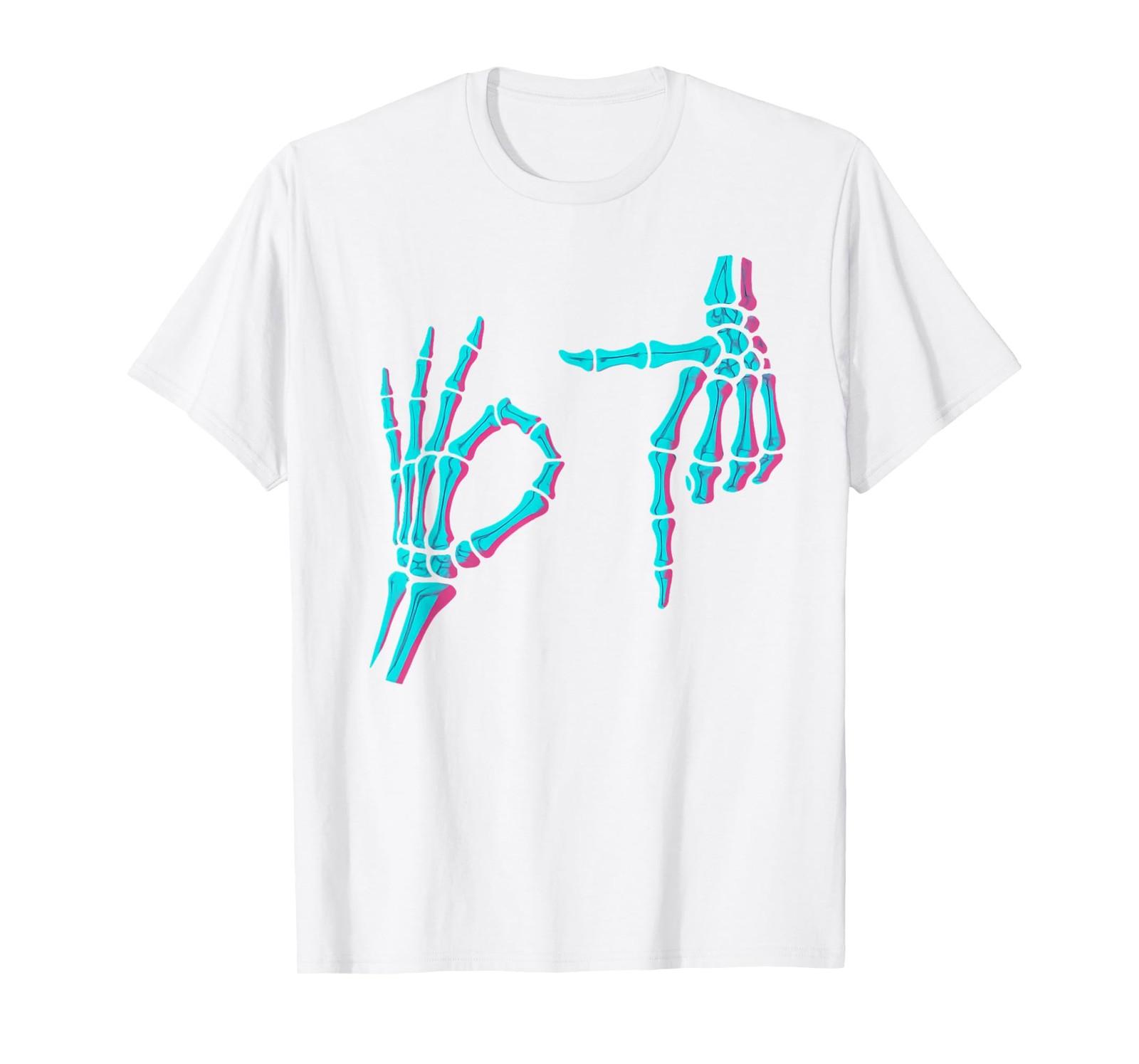 Skeleton Hand Funny Six Seven 6 7 Meme 67 Halloween Costume T-Shirt S разноцветный