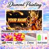 Personalized Dragon Ball Goku Diamond Art Custom Name 5D Diamond Painting Full Drill DIY Craft