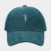 European and American fashion personalized small letter embroidered corduroy baseball cap spring and autumn new simple trend versatile cap