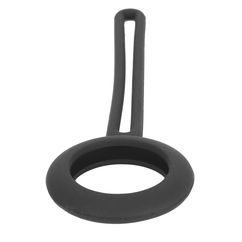 Silicone Loop Protective Case Cover Portable AntiScratch Protector Shell for IOS Locator(Black )