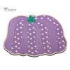 Decorative Fall Bathroom Rug Pumpkin Bath Mat, Absorbent Diatomaceous Earth Rug, Non-slip Polka Mat Dot for Front Door Kitchen Autumn Decor