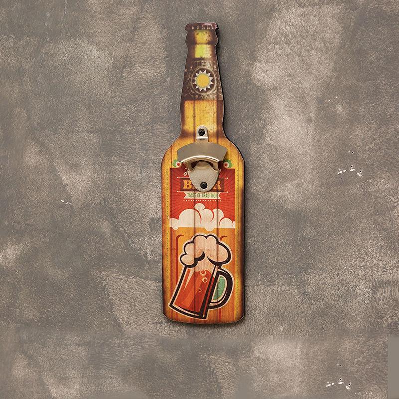 Personalized Creative Wall Pendant Bottle Opener For Restaurant Barbecue Shop Unique Bar Essential Decorative Wall Art