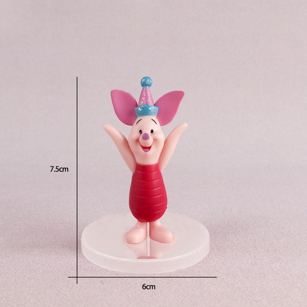 

Cartoon Cute And Charming Piglet Tigger Decoration Cake Ornament Anime Model Toy Collection Doll Xmas Decoration Gifts