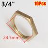 10Pcs Brass Flange Nut Water Tank Joint  Plumbing Fastening Accessories