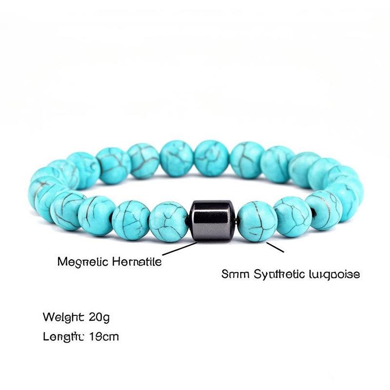 Black Stone Tiger Eye Magnetic Bead Bracelet