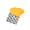 1pcs Stainless Steel Potato Cutter Kitchen Vegetable Slicer Cutting Tool Wavy Knife French Fry Chip Cutter Kitchen Supplies