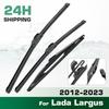 For Lada Largus 2012-2023 2013 2014 2015 2016 Wiper Front & Rear Wiper Blades Windshield Windscreen Window Brushes 20"+20"+14