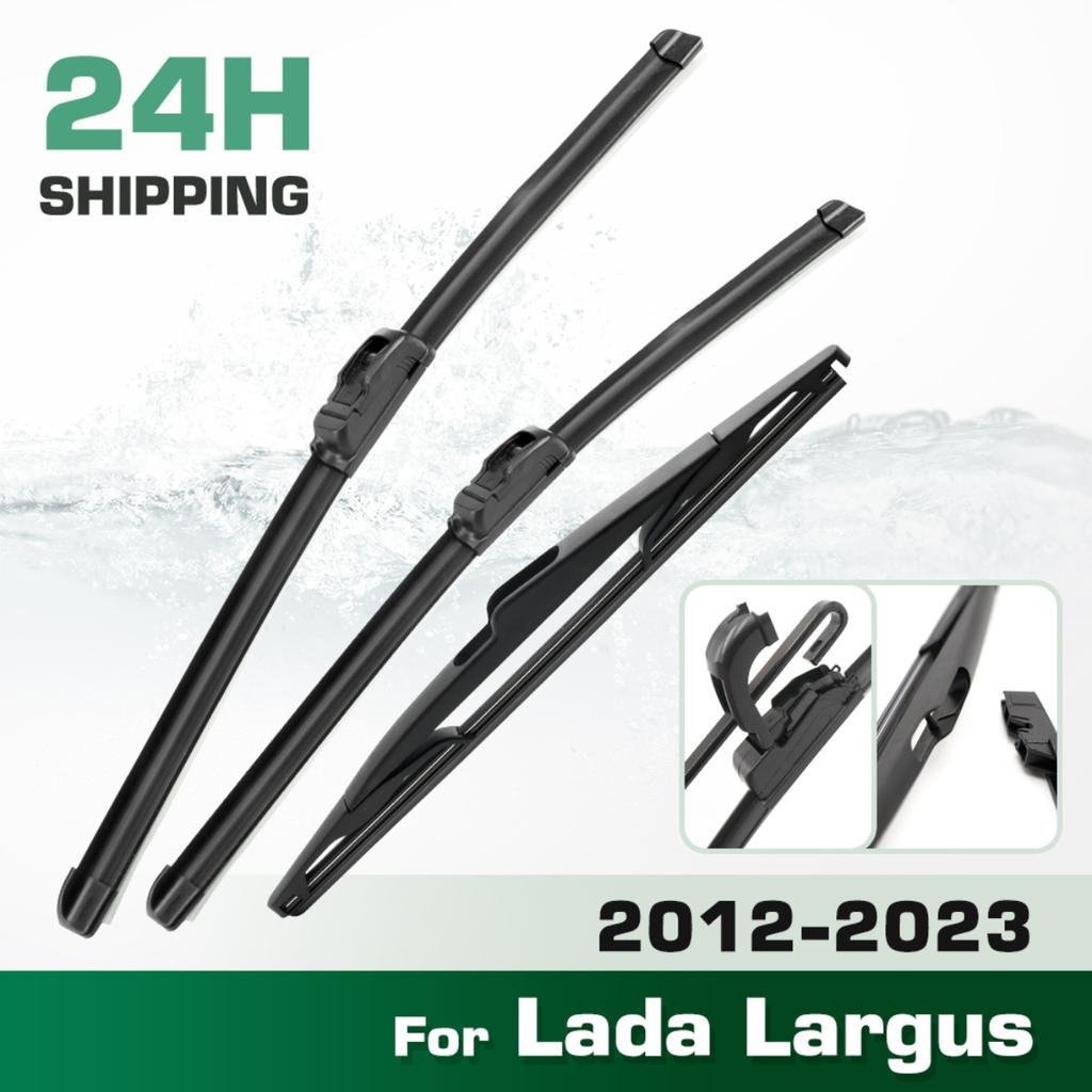 For Lada Largus 2012-2023 2013 2014 2015 2016 Wiper Front & Rear Wiper Blades Windshield Windscreen Window Brushes 20"+20"+14