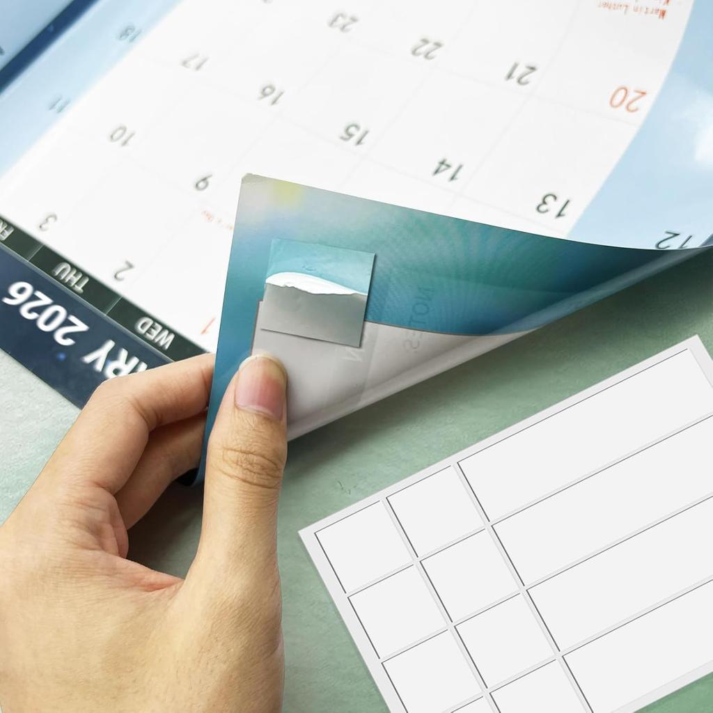 32" X 48" 2026 Wall Calendar Large Dry Erase Calendar for Wall Erasable Laminated 12 Month Wall Planner Yearly Annual Calendar Reversible