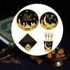 Elegant Disposable Dinnerware Set for 8 Guests Plates Cups and Napkins for Muslims Eid Festival Festive Celebration