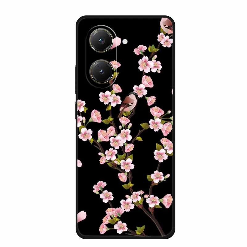 Schwarze Silikonhülle für Xiaomi Poco C71 Redmi A5 4G 4G Hülle Cartoon Katze Weiche Rückabdeckung für Poco M7 4G Plus X7 Pro Handyhülle
