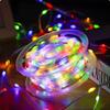(candy88) LED String Lights, 200 Bulbs, 20m, Plug-in Type, Waterproof & Dustproof, Flashing & Steady, 8 Light Patterns, Dimmable, Indoor & Outdoor