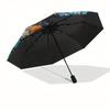 1pc Halloween, Monsters Themed High-quality Umbrella,Automatic Opening and Closing Umbrella,Multi-functional Umbrella G0811064