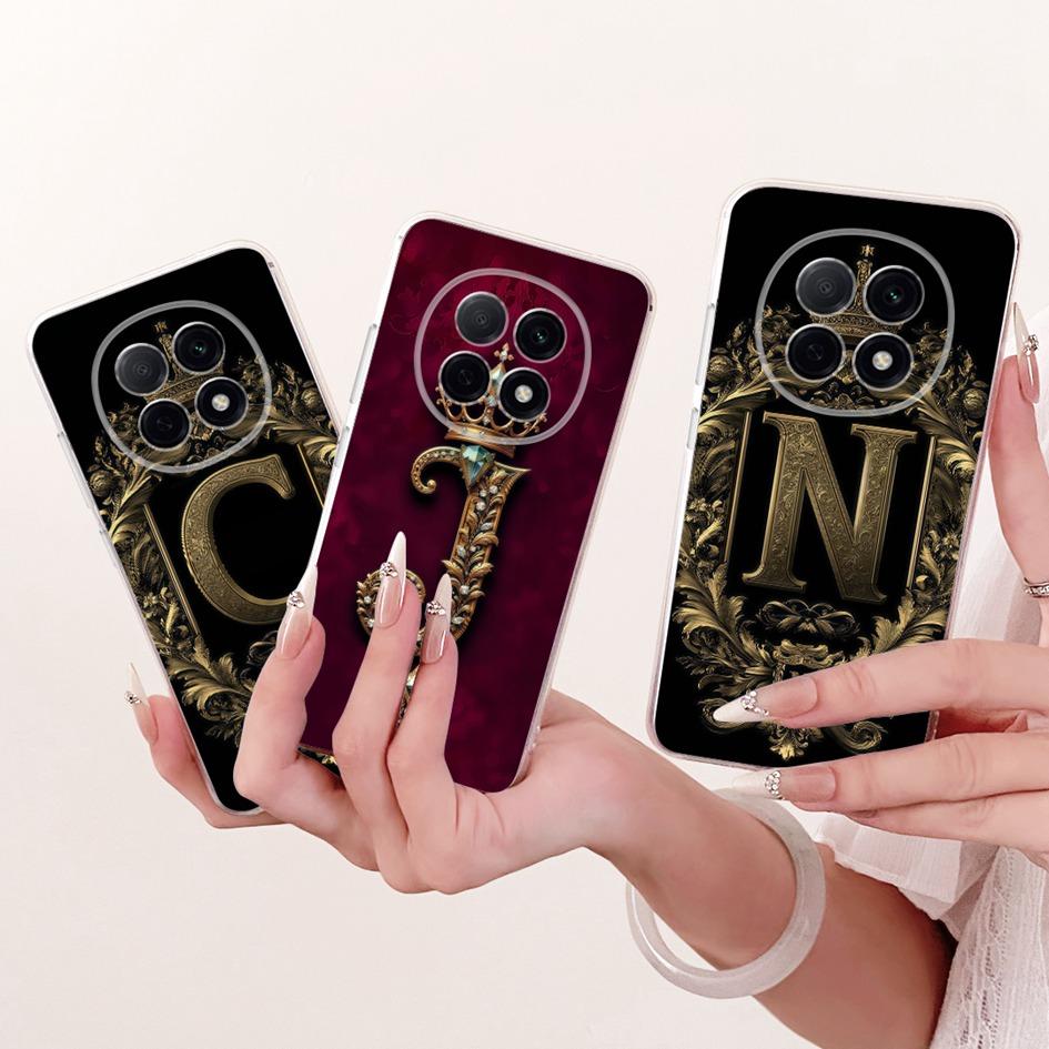 For OPPO F29 Pro 2025 Case Fashion Initial Letters Soft Silicone Protective Phone Cover For OPPO F29 Pro 5G CPH2705 F29Pro Shell