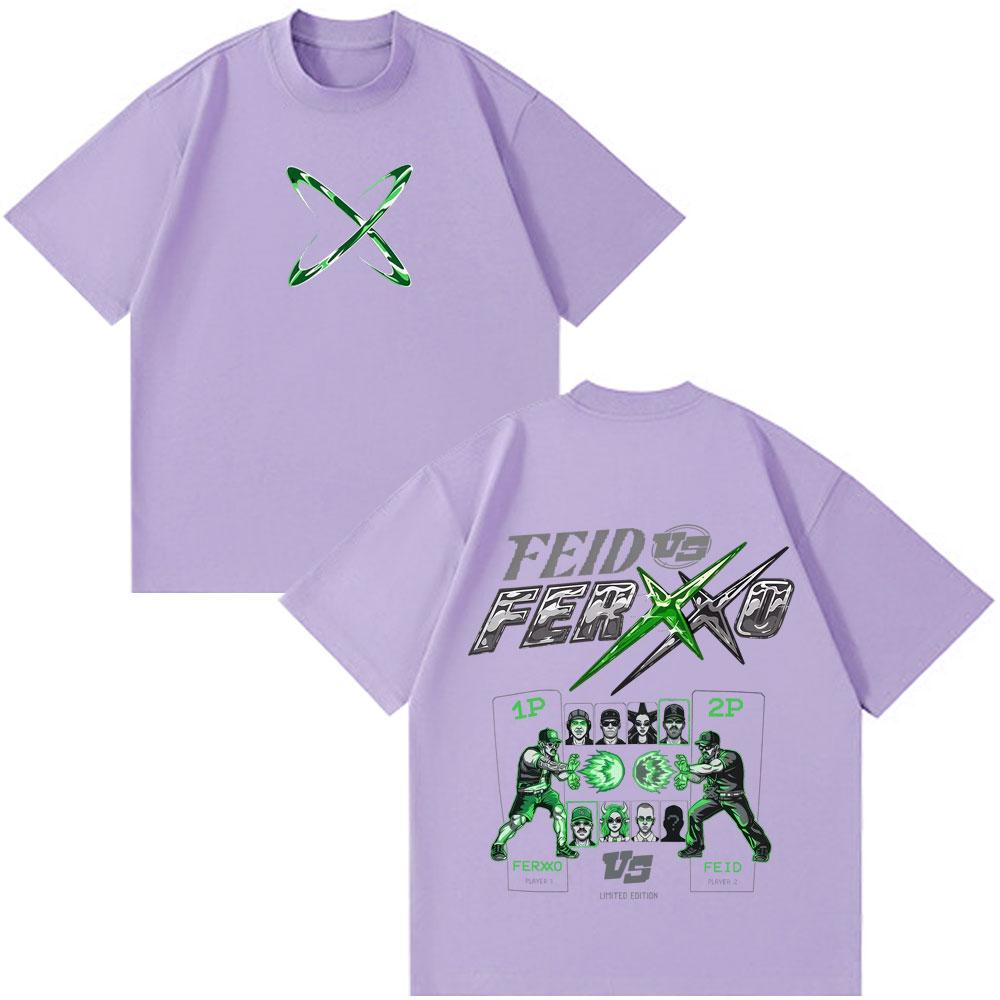 Feid Vs Ferxxo Tour 2026 Print Tshirt Unisex Unisex Hiphop Fashion Tshirts Summer Shortsleeved Casual Cotton Tshirts Fan Gifts