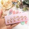 Soft Clay Leaf Mold Set with Nonstick Plastic Texture Handmade Earrings Molds for Effortless Jewelry Making and Crafts
