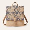 Rucsac de Plajă din Plută pentru Femei Stil Bohemian Rucsacuri de Zi Geantă Vintage Imprimată Ghiozdan Școlar pentru Adolescenți Geantă de Mână Ușoară Multifuncțională pentru Călătorie Muncă pentru Femei