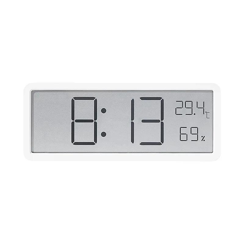 

LCD large-screen digital clock living room wall clock temperature and humidity date display living room home decoration clock белый