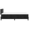LED Box Spring Bed with Mattress Black 120 x 190 cm Velvet