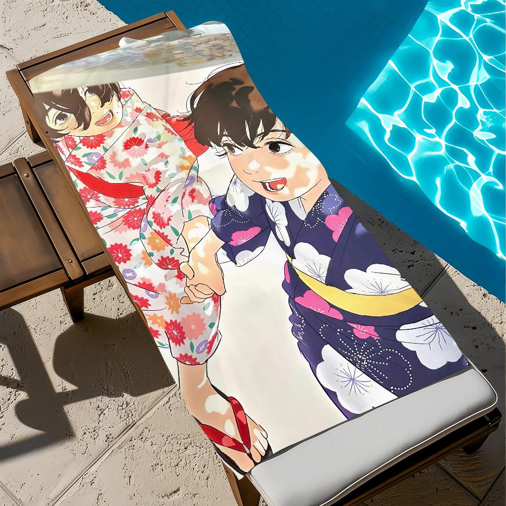

Japanese Movie L-Look Anime B-Back Towel Beach Quick Dry Soft Pool Towels Gift for Travel Gym Shower Camping sports W30*H60(CM)