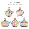 Small Colorful Candy Jar Home Storage Candy Jar Chocolate Sugar Glass Pot