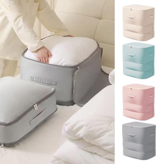 Storage Bag Ultra Space Saving Self Compression Organizer Large Capacity Waterproof Quilt Compression Storage Bag