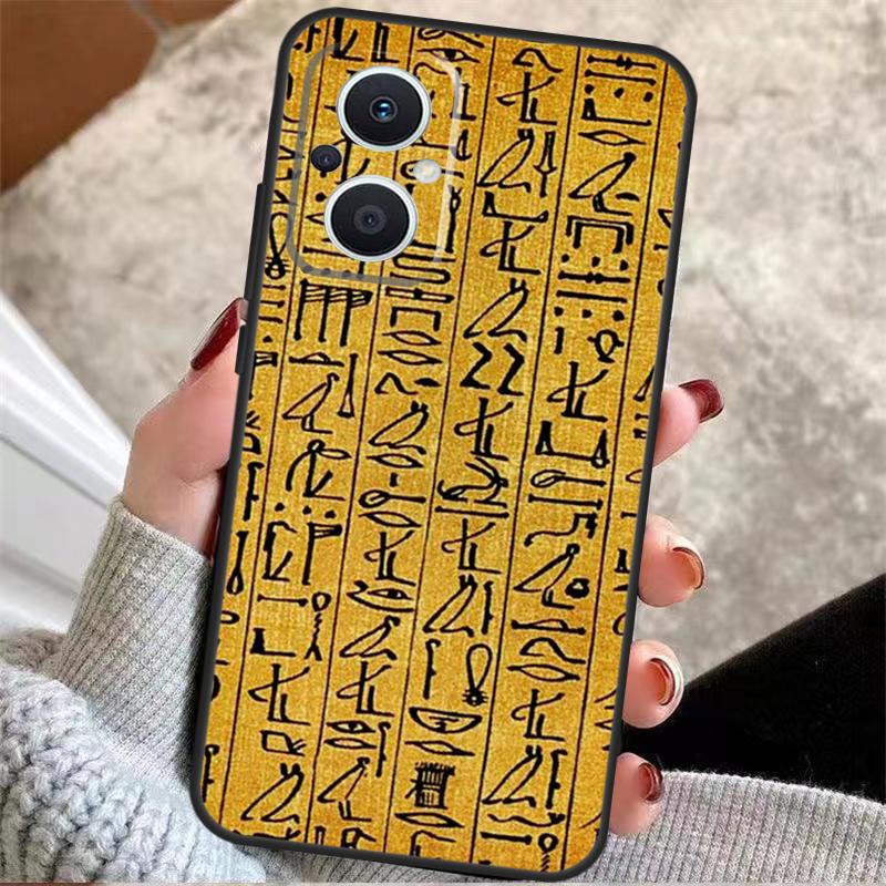 

Египетские Иероглифы Для OPPO Reno 8T 7 8 Lite 14F 13F 11F 12F 10 11 12 13 14 Pro OPPO Find X9 X5 X6 X8 Pro Чехол OPPO Reno11