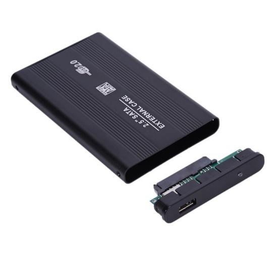 Boîtier externe USB 2.0 2,5 pouces SATA SSD HDD Boîte de protection pour disque dur mobile