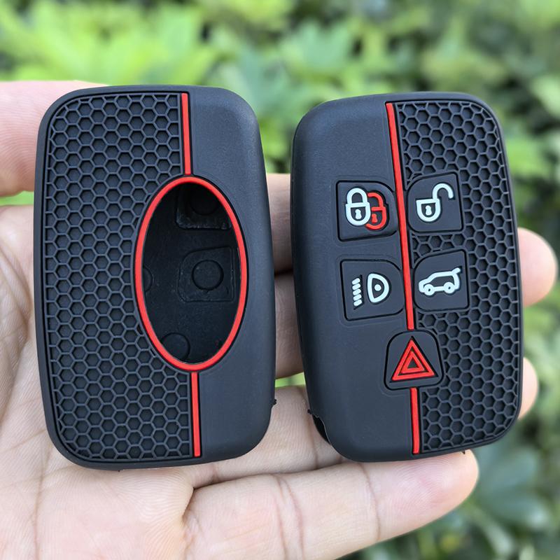 New Silicone Car Key Case Cover For Land Rover Range Rover Sport Velar Evoque Freelander2 Discovery Jaguar Xf Xj Xjl Xe