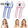 Home Use Hair Root Lifter Heated Lift Clip, LCD Display Wireless Volumizing Travel Friendly Tool 2 Temperature Adjustable Electric Styling for Bangs,