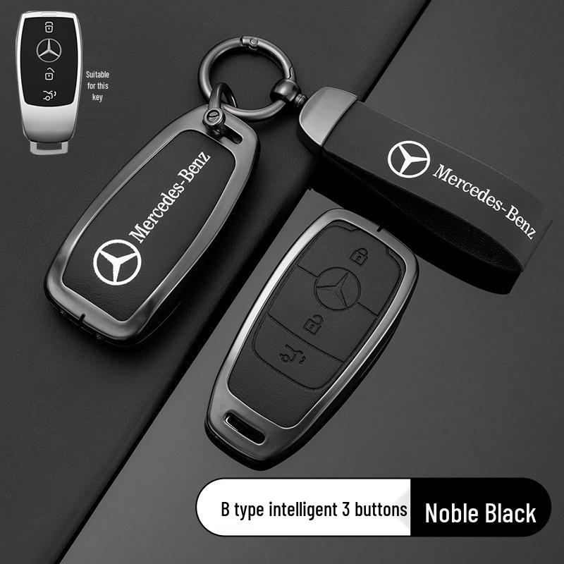 Originalt Mercedes-Benz nyckelfodral för E300L, C260L, A200L, GLA200, GLC/B - Unisex Bilfärgsskal
