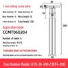 CNC T-Slot Milling Cutter with HTS Three-Sided Blade, Shank Thickness: 6, 8, 10, 12 Mm
