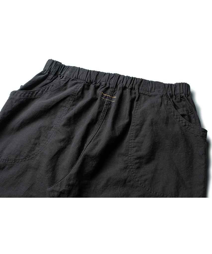 Deoleseukyu Linen Cotton Domingo Pants [Olive Charcoal]