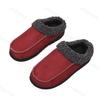Fashion Retro Warm Suede Thick Soled Cotton Slippers for Men 2025 Winter Soft Comfortable Fashion Trend Versatile Plush Chunky Draggers