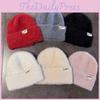 Women Knitted Beanie With Warm Breathability Mink Fabric For Use Daily