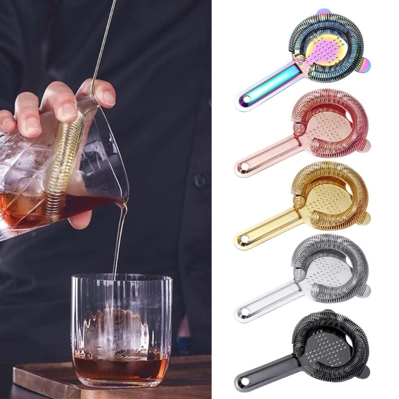 Colino da Cocktail a Forma di Croce in Acciaio Inossidabile Colino per Ghiaccio per Cucina Bevande Fatte in Casa Strumenti da Barman