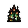 Halloween Wooden Decoration Pumpkin House Tabletop Ornament for Party Decor