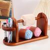 Wooden Yarn Holder Spinning Knitting Tools Crochet Yarn Holder Rotating Thread Spool Wool Ball Winder Rotation Spinner