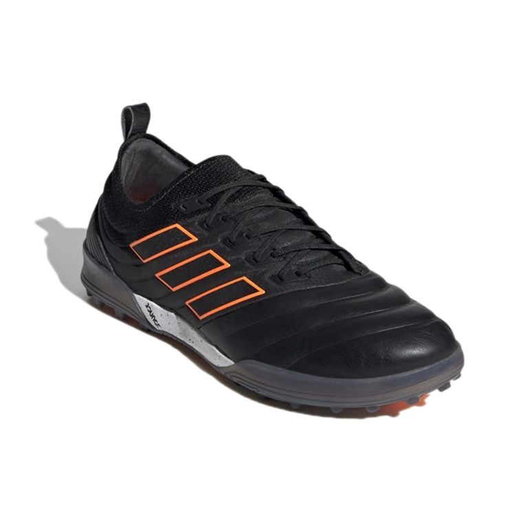adidas Copa 20.1 TF (Rubber Studs) Durable Soccer Shoes Men Soccer Shoes Black Orange EH0892