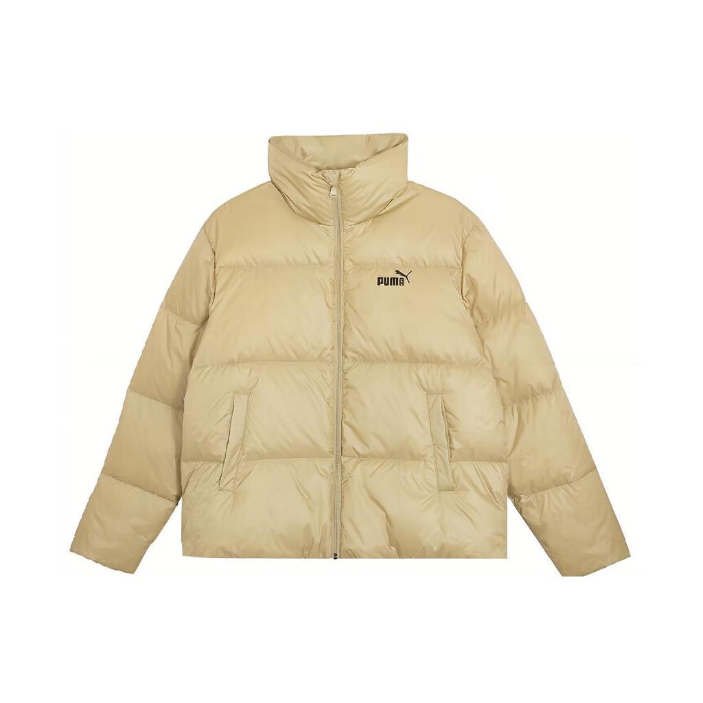 Puma Solid Color Casual Stand Collar Loose Down Jacket Unisex Outerwear Roasted-Almond 625611-88