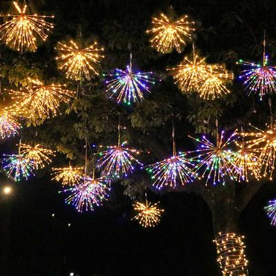 Waterproof LED Fireworks Dandelion Hanging Tree Lights -  Starry Decorative Outdoor Chandelier