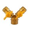 Válvula de Esfera de Gás Natural de 3 Vias em Latão NASHIDE LYF118