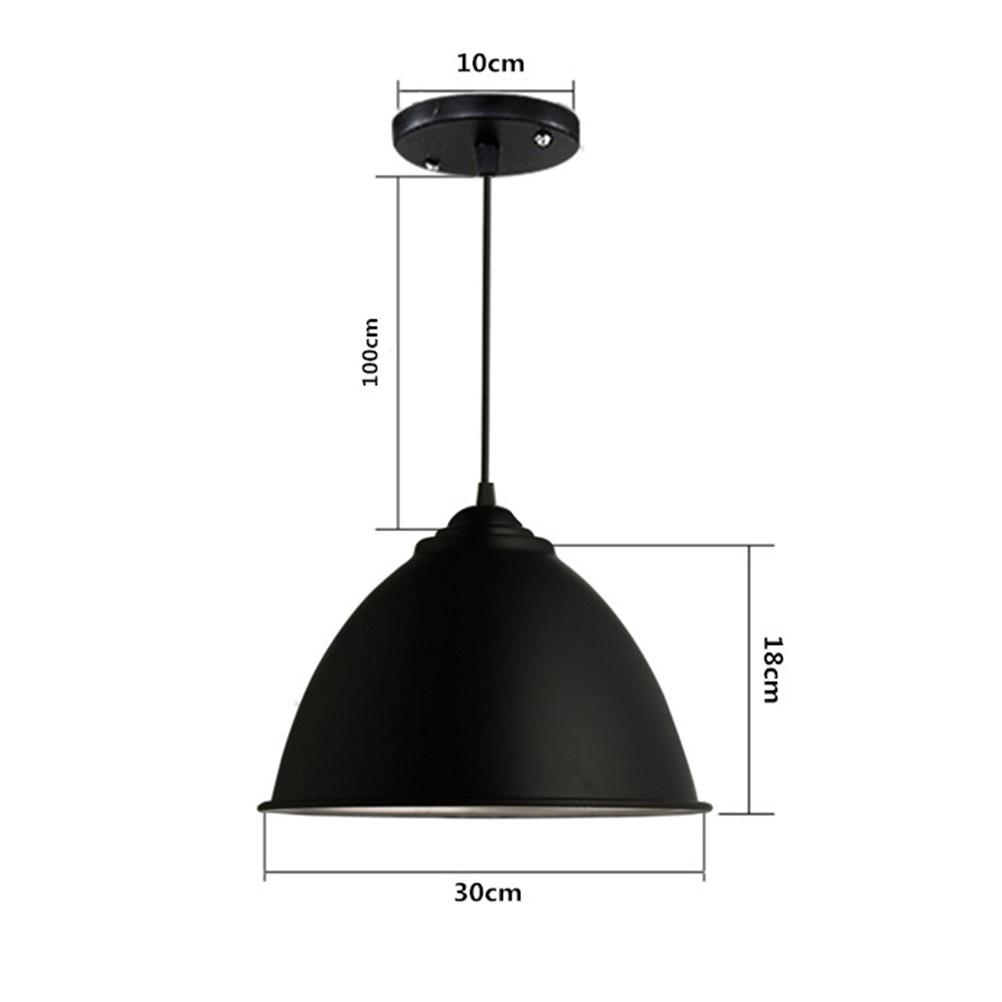 

Aluminum Ceiling Lamp Black Paint Adjustable Pendant Light Hanging 1M Vintage Industrial Pendant Lighting for Restaurant Cafe чёрный