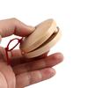 Development Listening Ability Unisex Wooden Percussion Musical Instrument Toy Castanets