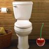 Cherry Toilet Brush Set Plastic Toilet Cleaning Brush Toilet Brush Plastic Daily Necessities Seal Design Radiant Handle FreeShip