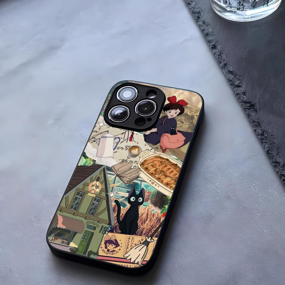 Anime Ki-Kiki Deliverys Service Phone Case Tempered Glass For IPhone 17 13 14 16 12 15 11 Pro Max Plus Mini X XR SE2020 Coque