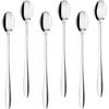 Dessert Cocktail Spoons For Cappuccino Coffee, Desserts Long 19cm 6 Pcs